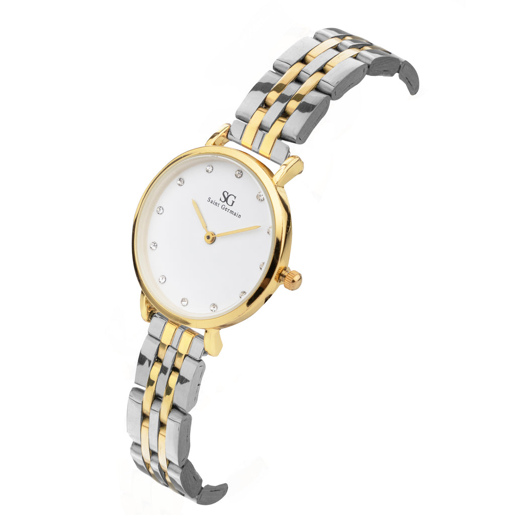 Relógio Feminino Madison Diamond Bicolor Gold 32mm